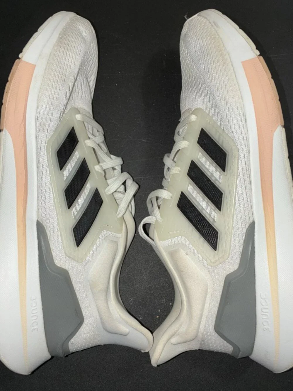 Adidas EQ21 White, Iron, Metallic; H00540; Women's 9.5